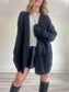 Banana Republic Oversized Wool Shacket in Black (Size XXL)