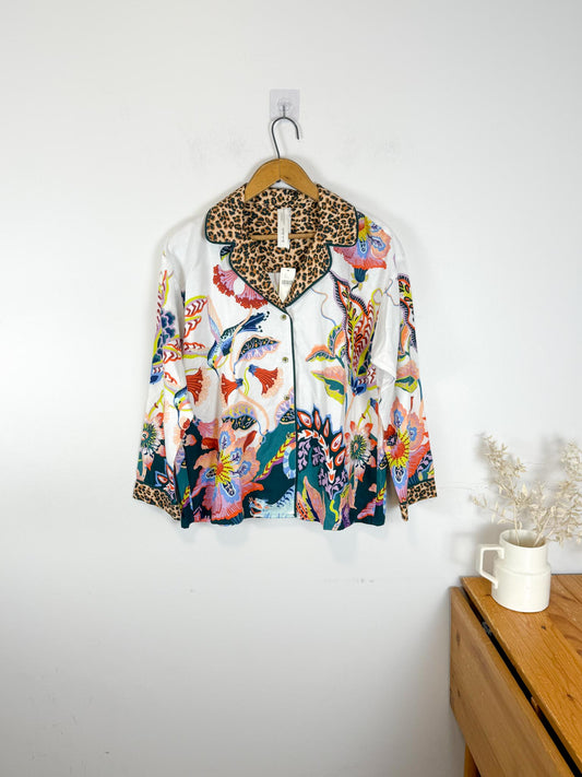 By Anthropologie :"Flannel Button Down Top" NWT (Size S-L)