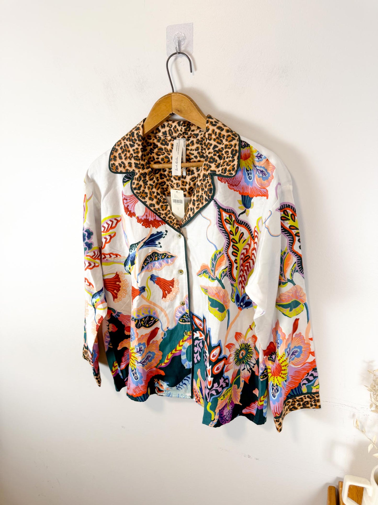 By Anthropologie :"Flannel Button Down Top" NWT (Size S-L)