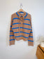 Everlane "The Lace-Up Smock Sweater in Blue/Brown Stripe" (Size M)