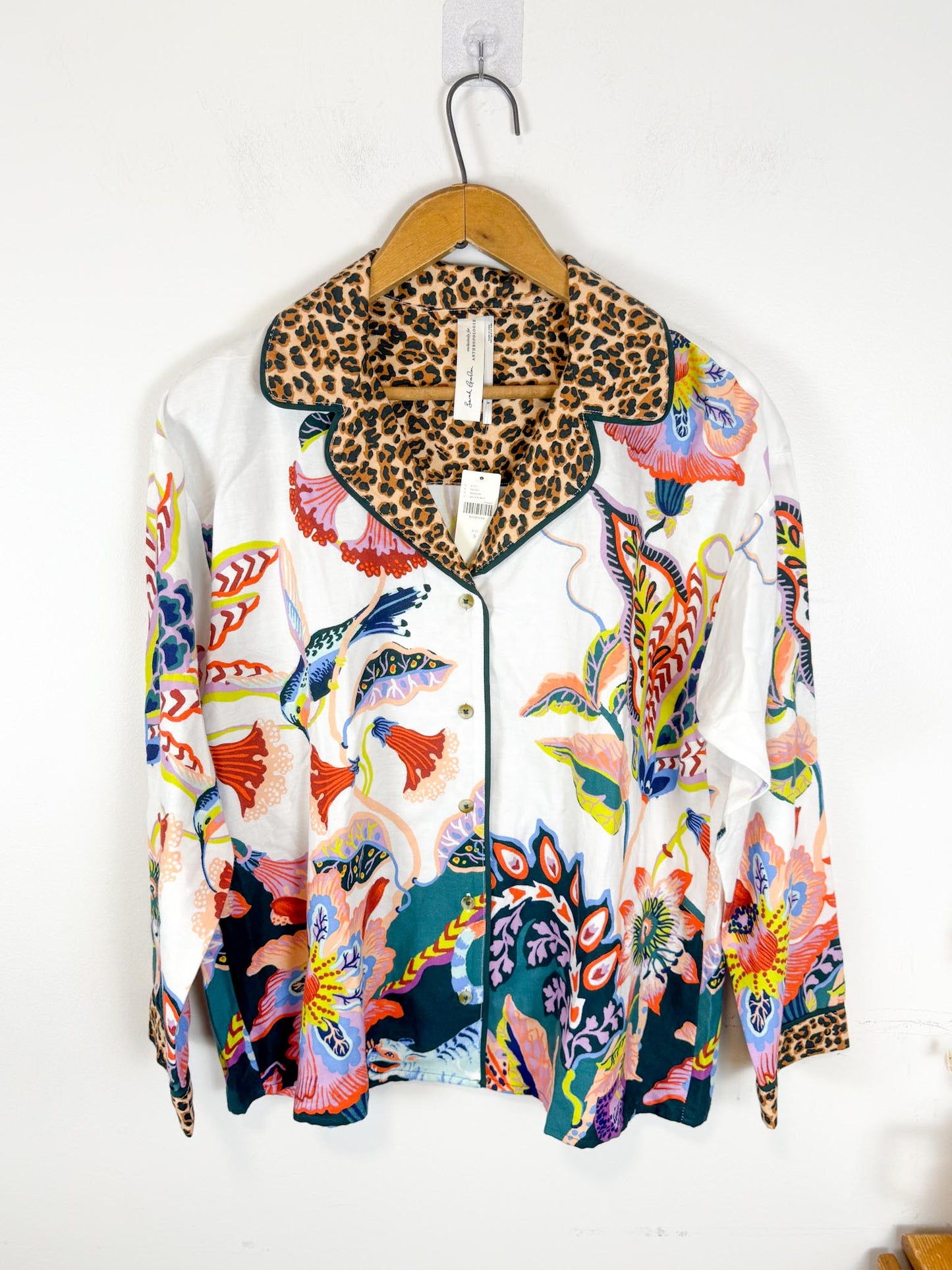 By Anthropologie :"Flannel Button Down Top" NWT (Size S-L)