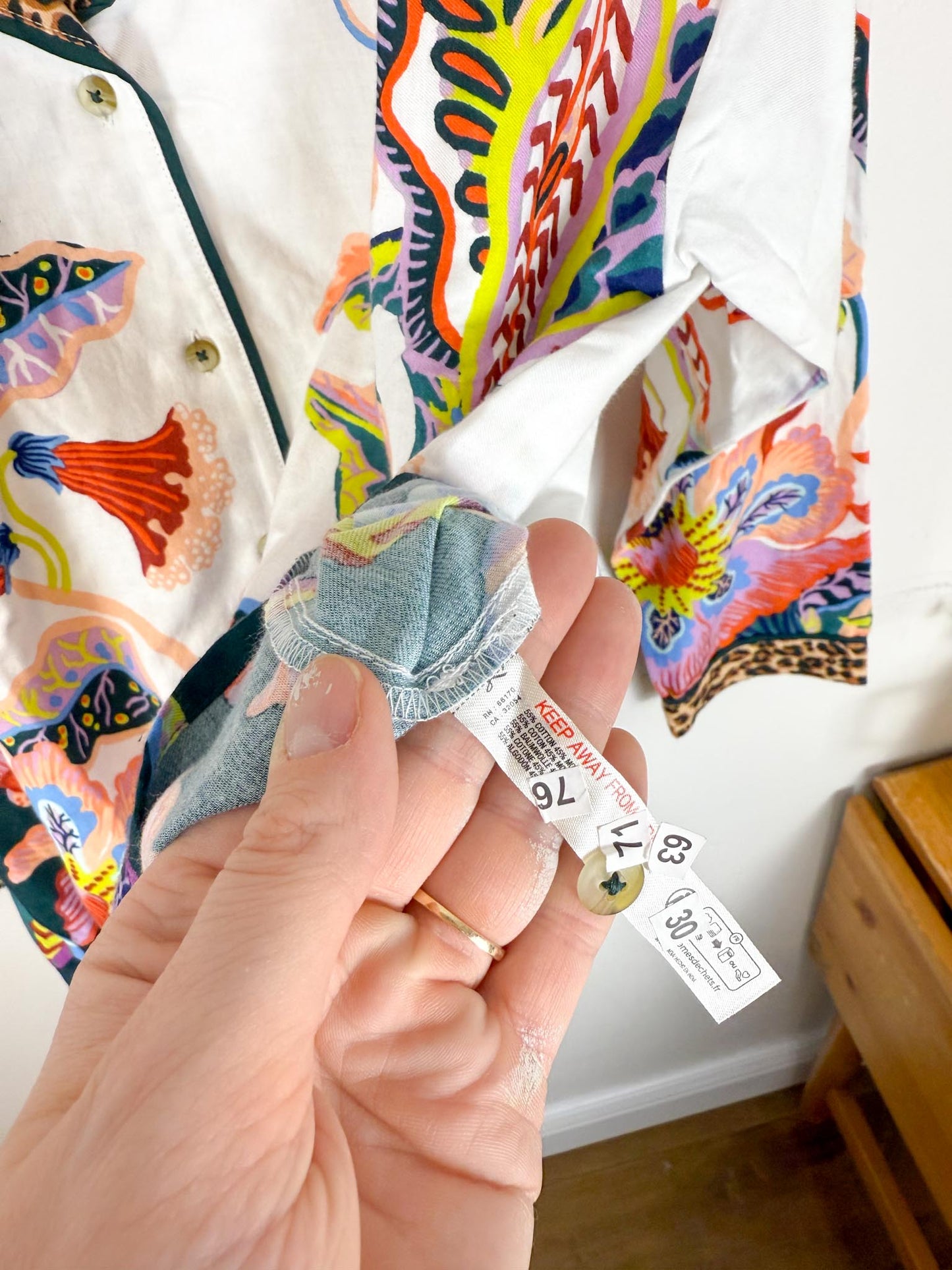 By Anthropologie :"Flannel Button Down Top" NWT (Size S-L)