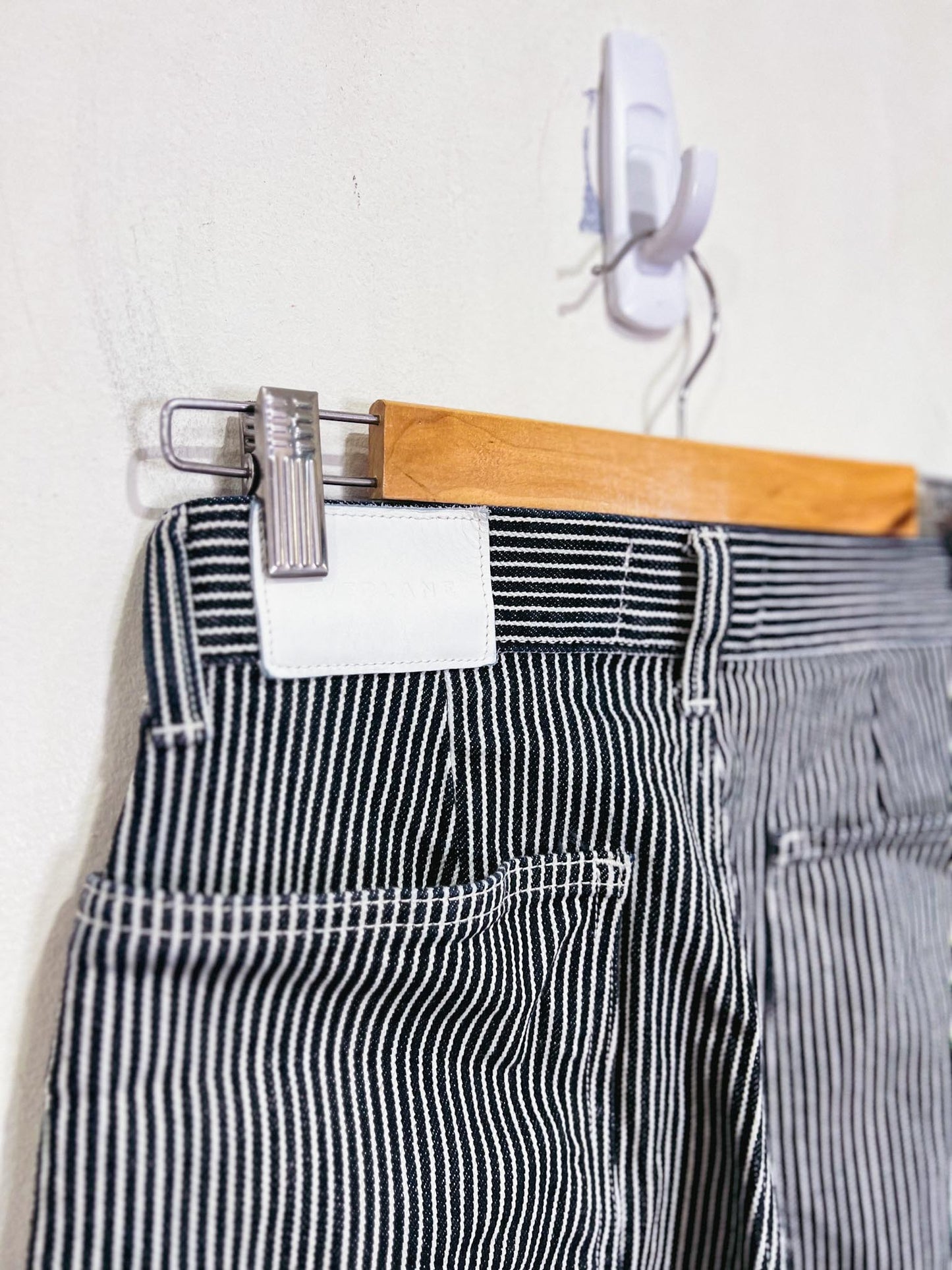 Everlane "The Gardner Jean" in Black/White Stripe (Size S)