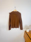 Vince Half Zip Pullover Jumper in Brown (Size M)