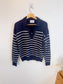 Wilfred "Clara Merino Wool Sweater in Navy/White Stripe" (Size XS/S)