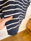 Wilfred "Clara Merino Wool Sweater in Navy/White Stripe" (Size XS/S)