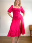 Reformation Belgium Linen Maxi Dress in Hot Pink (Size M)