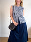 Judith & Charles Floral Sleeveless Ruffle Blouse (Size 12)