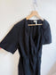 COS Linen Wrap Mini Dress in Black (Size S-L)
