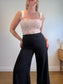Reformation "Brigitta Corset Top in Pink Gingham" (Size 12)