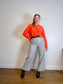 Eileen Fisher Silk Blouse in Orange Coral SOLD AS IS (Size L)