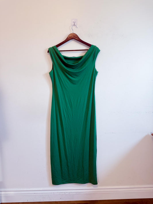 Reformation "Jamen Knit Dress in Kelly Green" (Size L)