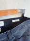 FRAME "The Bubble Crop Denim Jean in Black Wash" (Size 29)