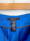 SYMTHE Designer Pleated Wide Leg Trousers in Aegean Blue (Size S/M)