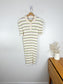 Lacoste Striped Ribbed Polo Dress (Size L)
