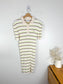 Lacoste Striped Ribbed Polo Dress (Size L)