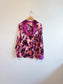 Anthropologie "Luxe Blouse in Purple Floral" (Size M)