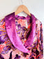 Anthropologie "Luxe Blouse in Purple Floral" (Size M)