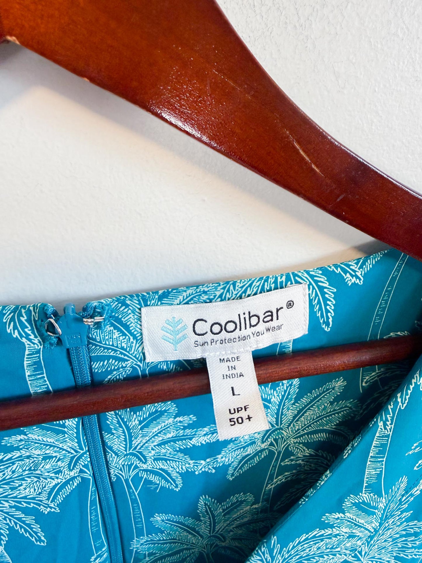 Coolibar Sun Protection "Maxi Dress in Tropical Print" (Size