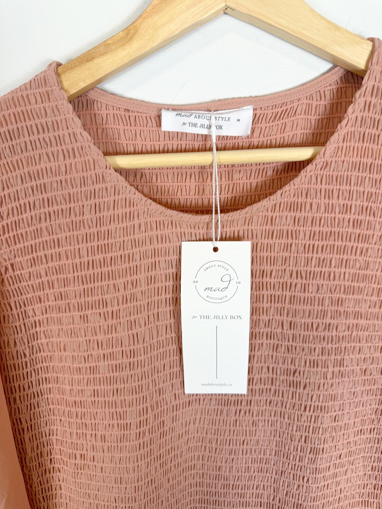 Mad About Style x Jilly Box "The Grace Midi Dress in Dusty Rose" NWT (Size M)