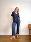 VETTA Slow Fashion "The Boyfriend Shirt in Navy" (Size L/XL)