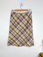 Vintage Sinequanone Plaid Silk Skirt (Size S)