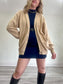 Vintage Cardigan in Light Brown (Size L)