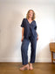 VETTA Slow Fashion "The Boyfriend Shirt in Navy" (Size L/XL)