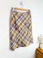 Vintage Sinequanone Plaid Silk Skirt (Size S)