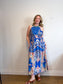 RANNA GILL Embroidered Halter Midi Dress (Size S)