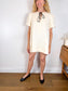VRG GIRL "Olsen Linen Mini Dress in Cream" (Size S)