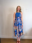 RANNA GILL Embroidered Halter Midi Dress (Size S)