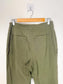 Birds of North America Slow Fashion High Waist Trousers in Khaki Green (Size M)