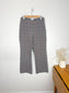 Wilfred High Waist Plaid Trousers in Black/Rust/Salmon (Size 8/10)