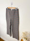 Wilfred High Waist Plaid Trousers in Black/Rust/Salmon (Size 8/10)