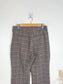Wilfred High Waist Plaid Trousers in Black/Rust/Salmon (Size 8/10)