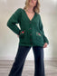 Lauranicus Goods "Little Mushroom Cardigan in Green" (Size M/L)