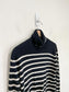 LA LIGNE Designer "Solid Lean Lines Turtleneck in Black/White Stripe" (Size S)