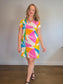 Vintage Marimekko Abstract Print Dress (Size L)