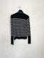 LA LIGNE Designer "Solid Lean Lines Turtleneck in Black/White Stripe" (Size S)