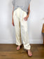DONNI Slow Fashion "Donni Twill Pleated Pant - Crème" (Size XS/S)