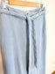 Contemporaine Simon's Pull On Wide Leg Tencel Pants in Blue (Size S)