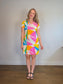 Vintage Marimekko Abstract Print Dress (Size L)