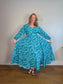 Coolibar Sun Protection "Maxi Dress in Tropical Print" (Size