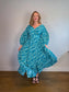 Coolibar Sun Protection "Maxi Dress in Tropical Print" (Size