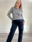 Lululemon "Live in Practice Merino Wool Sweater in Grey" (Size M)