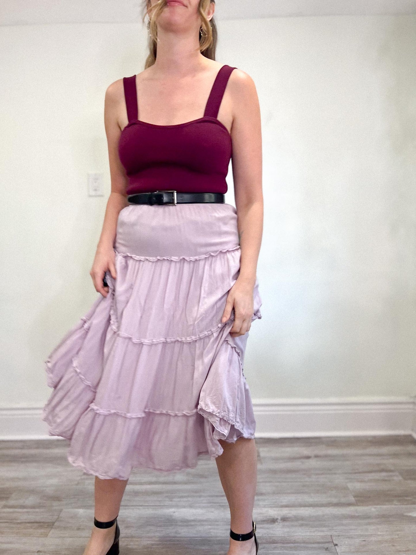 Wilfred "Damasque Skirt" in Lilac Purple (Size S/M)