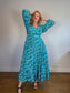 Coolibar Sun Protection "Maxi Dress in Tropical Print" (Size