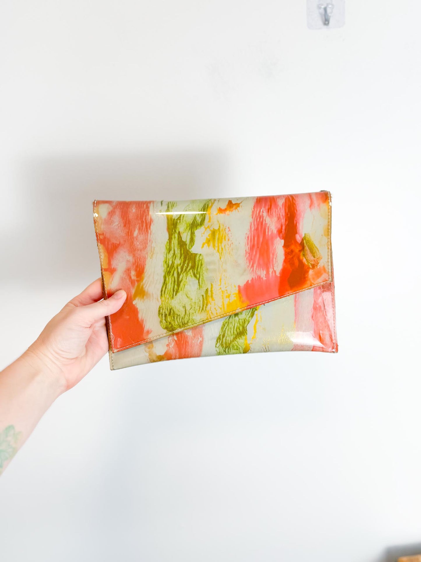 One of a Kind Plastic Multi-Colour Clutch Purse