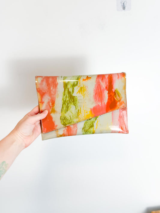 One of a Kind Plastic Multi-Colour Clutch Purse